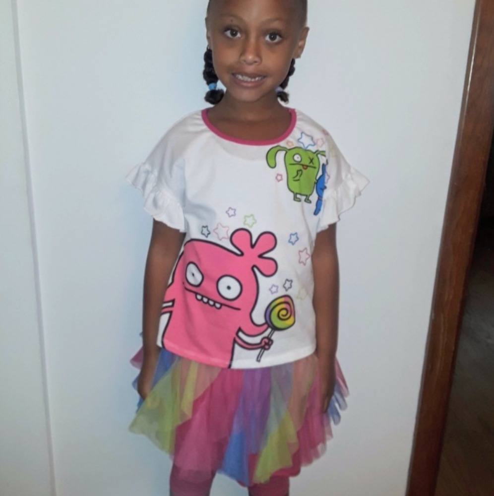 Ugly Dolls Shirt and Tutu Skort Size L 10/12
